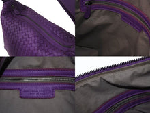 Load image into Gallery viewer, BOTTEGA VENETA ボッテガヴェネタ ハンドバッグ パープル 紫 B04568009H イントレチャート レザー 美品 中古 4b002446
