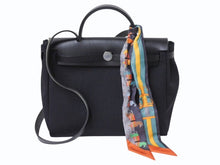 Load image into Gallery viewer, 極美品 HERMES エルメス エールバッグジップPM ショルダーバッグ ハンドバッグ トワルオフィシエ ブラック 中古 4b002451