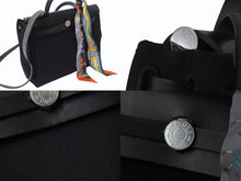 Load image into Gallery viewer, 極美品 HERMES エルメス エールバッグジップPM ショルダーバッグ ハンドバッグ トワルオフィシエ ブラック 中古 4b002451