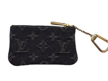 画像をギャラリービューアに読み込む, 極美品 LOUIS VUITTON ルイヴィトン ポシェット クレ コインケース 小銭入れ M95616 モノグラム デニム ブラック イエロー 中古 4b002456
