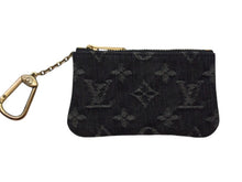 画像をギャラリービューアに読み込む, 極美品 LOUIS VUITTON ルイヴィトン ポシェット クレ コインケース 小銭入れ M95616 モノグラム デニム ブラック イエロー 中古 4b002456