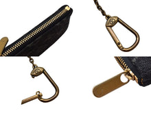 画像をギャラリービューアに読み込む, 極美品 LOUIS VUITTON ルイヴィトン ポシェット クレ コインケース 小銭入れ M95616 モノグラム デニム ブラック イエロー 中古 4b002456