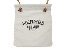 画像をギャラリービューアに読み込む, 新品未使用 HERMES エルメス ALINE MM アリーヌMM ショルダーバッグ Hプリュムキャンバス アイボリー ブラウン W刻印 中古 4b002463