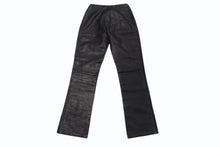 画像をギャラリービューアに読み込む, 極美品 CHROME HEARTS クロムハーツ BSフレア レザーパンツ クロスボール サイズ25R レザー シルバー925 中古 4b002464