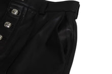 画像をギャラリービューアに読み込む, 新品同様 CHROME HEARTS クロムハーツ ラムスキン レザーパンツ クロスボール サイズ26 レザー シルバー925 中古 4b002465