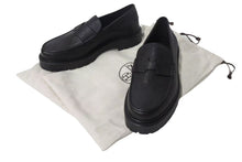 Load image into Gallery viewer, 新品未使用 HERMES エルメス Klement loafer クレメント モカシンローファー WS7251999ZA サイズ42 1/2 カーフスキン ブラック 中古 4b002468