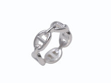 Load image into Gallery viewer, 新品未使用 HERMES エルメス シェーヌダンクル アンシェネ PM リング サイズ53 13号 シルバー AG925 5.5g 中古 4b002469
