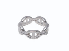 Load image into Gallery viewer, 新品未使用 HERMES エルメス シェーヌダンクル アンシェネ PM リング サイズ53 13号 シルバー AG925 5.5g 中古 4b002469