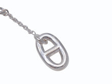 Load image into Gallery viewer, 新品未使用 HERMES エルメス ファランドールMM イヤリング シルバー シルバー925 シルバー金具 6.9g シェーヌダングル ロゴ チェーン 中古 4b002470