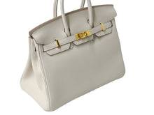 Load image into Gallery viewer, 新品未使用 HERMES エルメス ハンドバッグ K刻印 バーキン25 クレ ゴールド金具トゴ 中古 4b002474