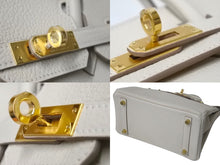 Load image into Gallery viewer, 新品未使用 HERMES エルメス ハンドバッグ K刻印 バーキン25 クレ ゴールド金具トゴ 中古 4b002474