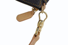 画像をギャラリービューアに読み込む, 極美品 Christian Dior クリスチャンディオール サドルポーチ アクセサリーポーチ ブルー デニム SLO44012 ゴールド金具 中古 4b002475