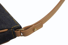 画像をギャラリービューアに読み込む, 極美品 Christian Dior クリスチャンディオール サドルポーチ アクセサリーポーチ ブルー デニム SLO44012 ゴールド金具 中古 4b002475