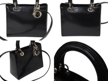 Load image into Gallery viewer, Christian Dior クリスチャンディオール Lady Dior レディディオール 2WAYバッグ VGL44551 カーフレザー ブラック ガリアーノ期 美品 中古 4b002476