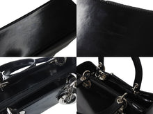 Load image into Gallery viewer, Christian Dior クリスチャンディオール Lady Dior レディディオール 2WAYバッグ VGL44551 カーフレザー ブラック ガリアーノ期 美品 中古 4b002476