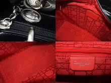 Load image into Gallery viewer, Christian Dior クリスチャンディオール Lady Dior レディディオール 2WAYバッグ VGL44551 カーフレザー ブラック ガリアーノ期 美品 中古 4b002476