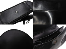 Load image into Gallery viewer, Christian Dior クリスチャンディオール サドル ハンドバッグ 00-MA-0033 カーフレザー ブラック ガリアーノ期 シルバー金具 美品 中古 4b002477