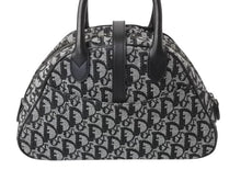 画像をギャラリービューアに読み込む, 新品同様 Christian Dior クリスチャンディオール ダブルサドル ハンドバッグ PZ 1012 トロッター柄 ブラック ガリアーノ期 中古 4b002478