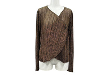 画像をギャラリービューアに読み込む, ISSEY MIYAKE イッセイミヤケ PLEATS PLEASE プリーツプリーズ カーディガン PP83-J0712 サイズ4 プリーツ ラメ 美品 中古 4b002483