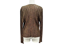 画像をギャラリービューアに読み込む, ISSEY MIYAKE イッセイミヤケ PLEATS PLEASE プリーツプリーズ カーディガン PP83-J0712 サイズ4 プリーツ ラメ 美品 中古 4b002483