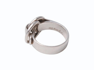 HERMES Douzano Ring Weight Approx. 5.6g No. 11 Size 51 Silver 925 Accessory Good Condition Used 4b002488