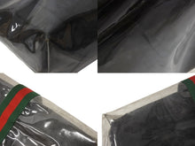 画像をギャラリービューアに読み込む, GUCCI×COMME des GARCONS グッチ コムデギャルソン ビニールトートバッグ od-k221 ポリウレタン クラフト紙 ブラック マルチカラー 美品 中古 4b002491