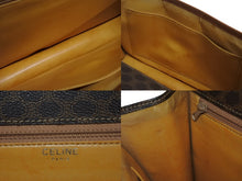 画像をギャラリービューアに読み込む, CELINE セリーヌ クラッチバック バック マカダム ブラウン ヴィンテージ PVC レザー 茶色 鞄 良品 中古 4b002495