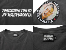 画像をギャラリービューアに読み込む, TERUZUSHI TOKYO WAGYU MAFIA 照寿司 和牛マフィア 2周年記念品 半袖Ｔシャツ コットン ブラック サイズXL 美品 中古 4b002502