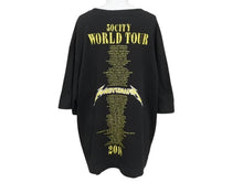 画像をギャラリービューアに読み込む, 極美品 WAGYU MAFIA 和牛マフィア メタリカサンプリングロゴＴシャツ コットン ブラック イエロー サイズL 中古 4b002503