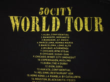 画像をギャラリービューアに読み込む, 極美品 WAGYU MAFIA 和牛マフィア メタリカサンプリングロゴＴシャツ コットン ブラック イエロー サイズL 中古 4b002503