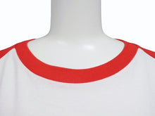 画像をギャラリービューアに読み込む, WAGYU MAFIA 和牛マフィア TERUZUSI 照寿司 リンガーＴコットン ホワイト レッド サイズL 美品 中古 4b002506