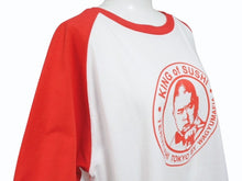 画像をギャラリービューアに読み込む, WAGYU MAFIA 和牛マフィア TERUZUSI 照寿司 リンガーＴコットン ホワイト レッド サイズL 美品 中古 4b002506