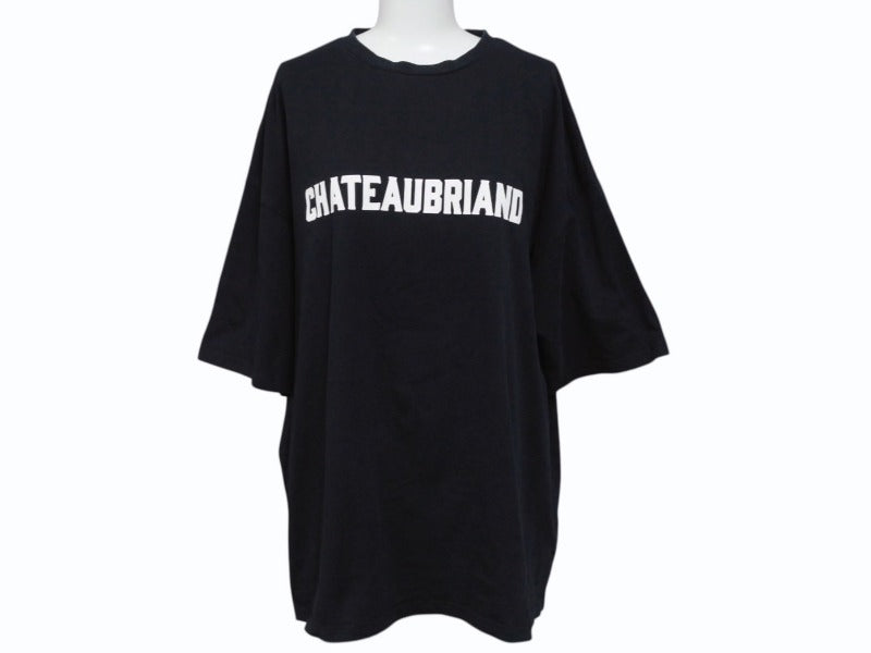 Very good condition CHATEAUBRIAND WAGYU MAFIA Wagyu Mafia Logo Print T-shirt Cotton Black Size L Used 4b002508