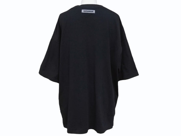 極美品 CHATEAUBRIAND シャトーブリアン WAGYU MAFIA 和牛マフィア ロゴプリント Ｔシャツ コットン ブラック サイズL 中古 4b002508
