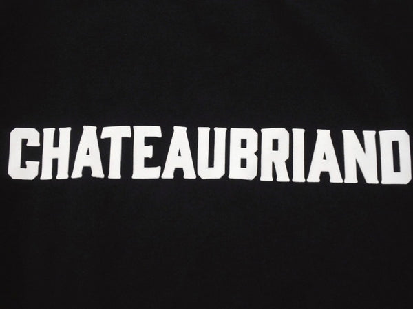 極美品 CHATEAUBRIAND シャトーブリアン WAGYU MAFIA 和牛マフィア ロゴプリント Ｔシャツ コットン ブラック サイズL 中古 4b002508