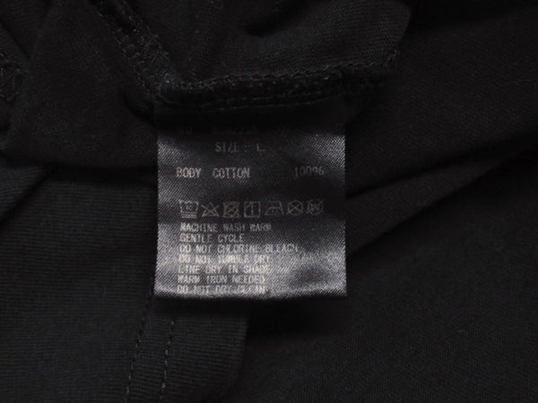 極美品 CHATEAUBRIAND シャトーブリアン WAGYU MAFIA 和牛マフィア ロゴプリント Ｔシャツ コットン ブラック サイズL 中古 4b002508