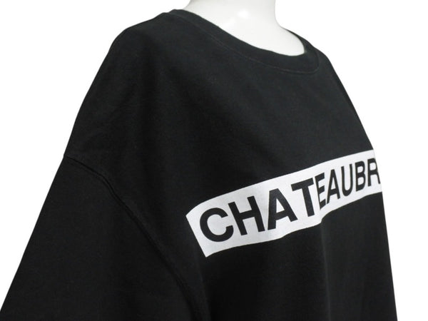 CHATEAUBRIAND シャトーブリアン WAGYU MAFIA 和牛マフィア バックロゴ プリントＴシャツ ブラック コットン サイズL 美品 中古 4b002509