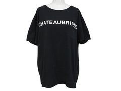 CHATEAUBRIAND WAGYU MAFIA シャトーブリアン 和牛マフィア ポケットＴシャツ コットン ブラック サイズL 美品 中古 4b002511
