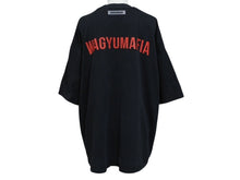 画像をギャラリービューアに読み込む, CHATEAUBRIAND シャトーブリアン WAGYU MAFIA 和牛マフィア プリントＴシャツ コットン ブラック サイズL 美品 中古 4b002512