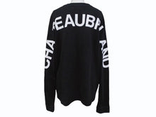 画像をギャラリービューアに読み込む, 極美品 CHATEAUBRIAND シャトーブリアン ロゴプリント ロングスリーブＴシャツ コットン ブラック サイズL 中古 4b002513