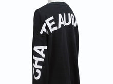 画像をギャラリービューアに読み込む, 極美品 CHATEAUBRIAND シャトーブリアン ロゴプリント ロングスリーブＴシャツ コットン ブラック サイズL 中古 4b002513