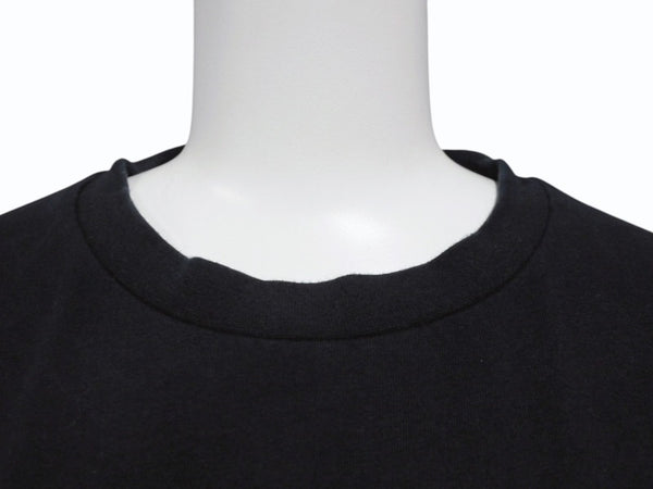 極美品 CHATEAUBRIAND シャトーブリアン #onigiriforlove 半袖Ｔシャツ プリント コットン ブラック サイズL 中古 4b002525