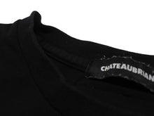 画像をギャラリービューアに読み込む, 極美品 CHATEAUBRIAND シャトーブリアン #onigiriforlove 半袖Ｔシャツ プリント コットン ブラック サイズL 中古 4b002525