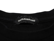 画像をギャラリービューアに読み込む, 極美品 CHATEAUBRIAND シャトーブリアン #onigiriforlove 半袖Ｔシャツ プリント コットン ブラック サイズL 中古 4b002525