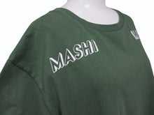 画像をギャラリービューアに読み込む, MASHI NO MASHI TOKYO マシのマシの東京 プリント半袖Ｔシャツ コットン グリーン サイズ2 美品 中古 4b002526