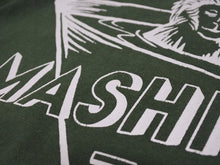 画像をギャラリービューアに読み込む, MASHI NO MASHI TOKYO マシのマシの東京 プリント半袖Ｔシャツ コットン グリーン サイズ2 美品 中古 4b002526