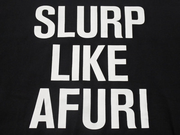 極美品 CHATEAUBRIAND シャトーブリアン AFURI × MASHI NO MASHI TOKYO 半袖Ｔシャツ ブラック コットン コラボ サイズL 中古 4b002525