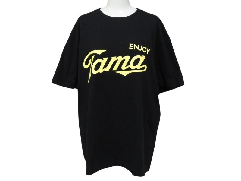 Very good condition ENJOY Tama Enjoy Tama Coca-Cola sampling T-shirt Cotton Black Size L Used 4b002527