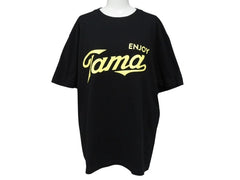 極美品 ENJOY Tama エンジョイ多摩 コカコーラサンプリング Ｔシャツ コットン ブラック サイズL 中古 4b002527