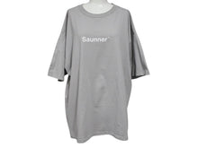 画像をギャラリービューアに読み込む, TTNE ティーティーエヌイー SaunnerTM Logo ロゴプリント サウナー 半袖Ｔシャツ グレー コットン サイズXL 美品 中古 4b002529